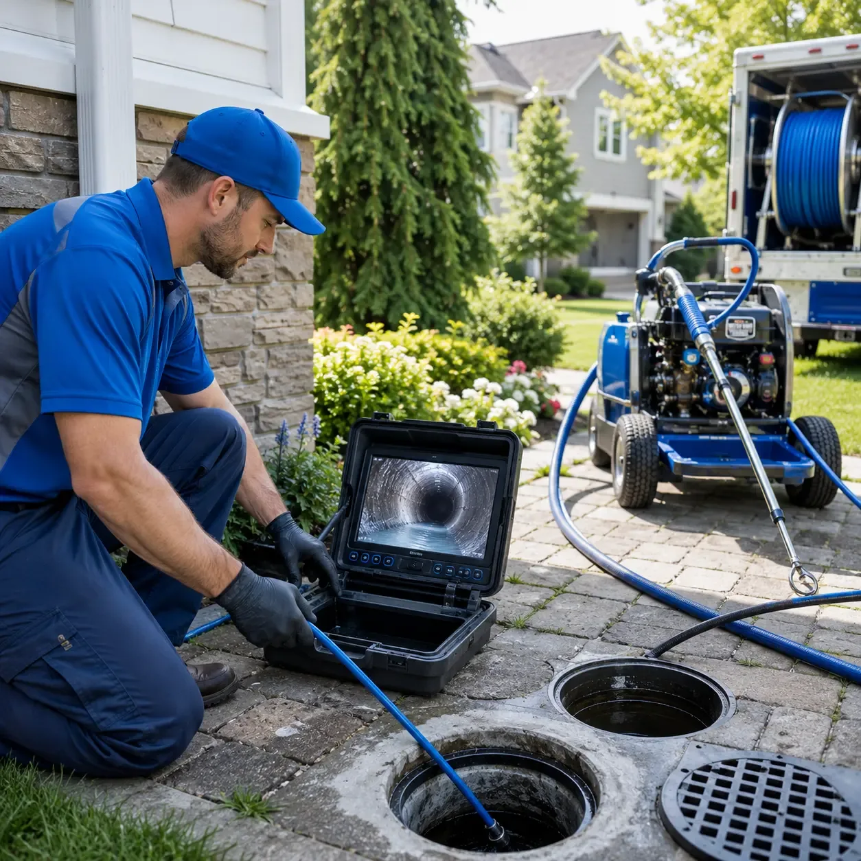 Outdoor drain cleaning professionals serving Marinette, WI